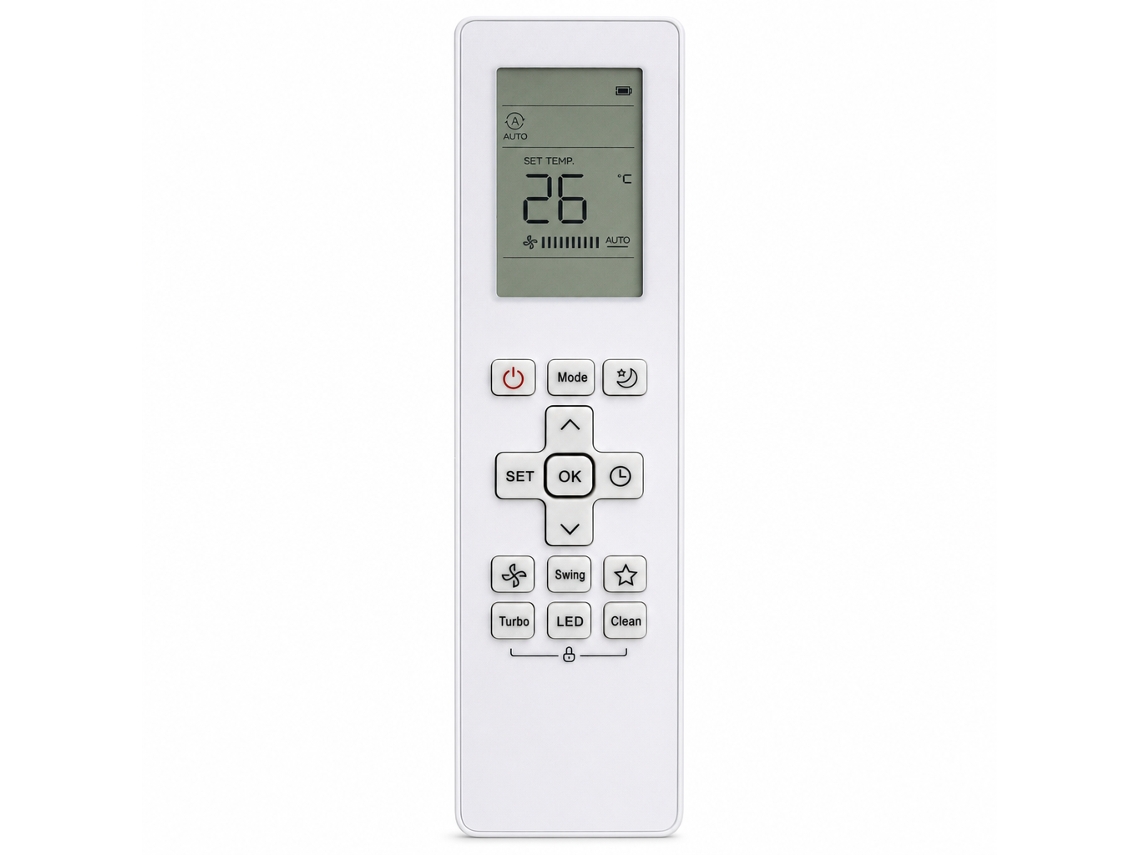 Comando À Distância Para Ar Condicionado Compatível Com Samsung Rg10b(g)/bgef