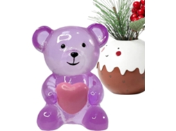 Urso Decorativo De Resina/enfeite De Mesa Em Forma De Animal Com Coração | Escultura De Urso