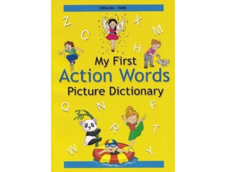 Livro English-tamil - My First Action Words Picture Dictionary De V Mangayarkarasi (inglês)