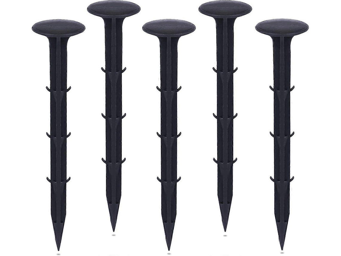 Estacas de plástico para jardim, de fixação para telas anti-malhas, resistentes a UV, 50 peças