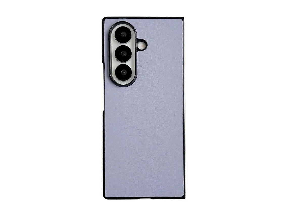 Capa Para Celular Morandi Em Couro Sintético De Cor Sólida Para Samsung Galaxy Z Fold7 5g