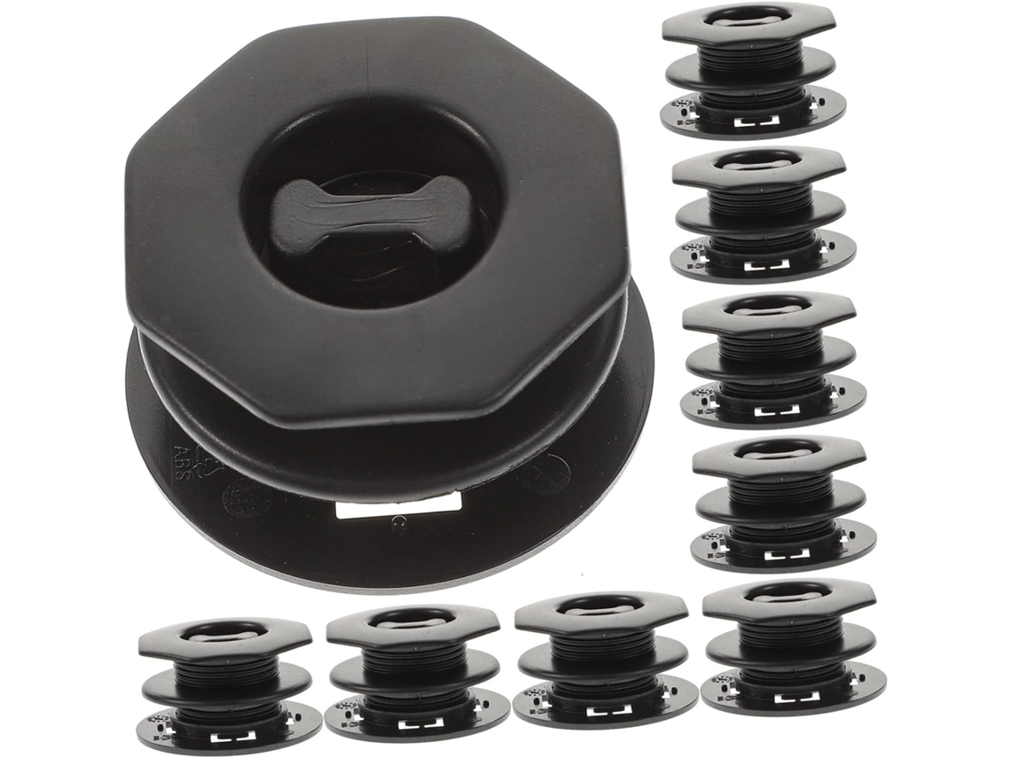 Conjunto de 24 clipes de fixação para tapetes de carro, em ABS preto, antiderrapantes e seguros.