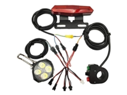 Farol de Bicicleta Recarregável Usb Conjunto de Luz de Bicicleta E-Bike Farol Traseiro Bicicleta Elétrica Grupo Luz Dianteira Traseira Led Lum