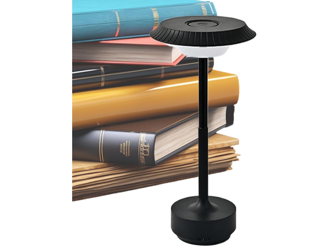 Luminária De Mesa Genérica Com Toque Retrô E Recarregável