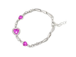 Pulseira De Liga E Cristal Moda Acessório Decoração