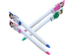 Conjunto De 4 Canetas Esferográficas Homoyoyo Com Tema Enfermagem,