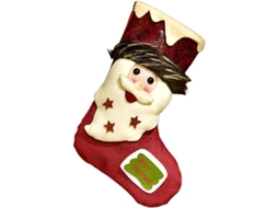 Calcetín De Navidad Grande, Bolsa De Regalo Navideña 37cm Para Dulces Galletas Chocolate Decoración