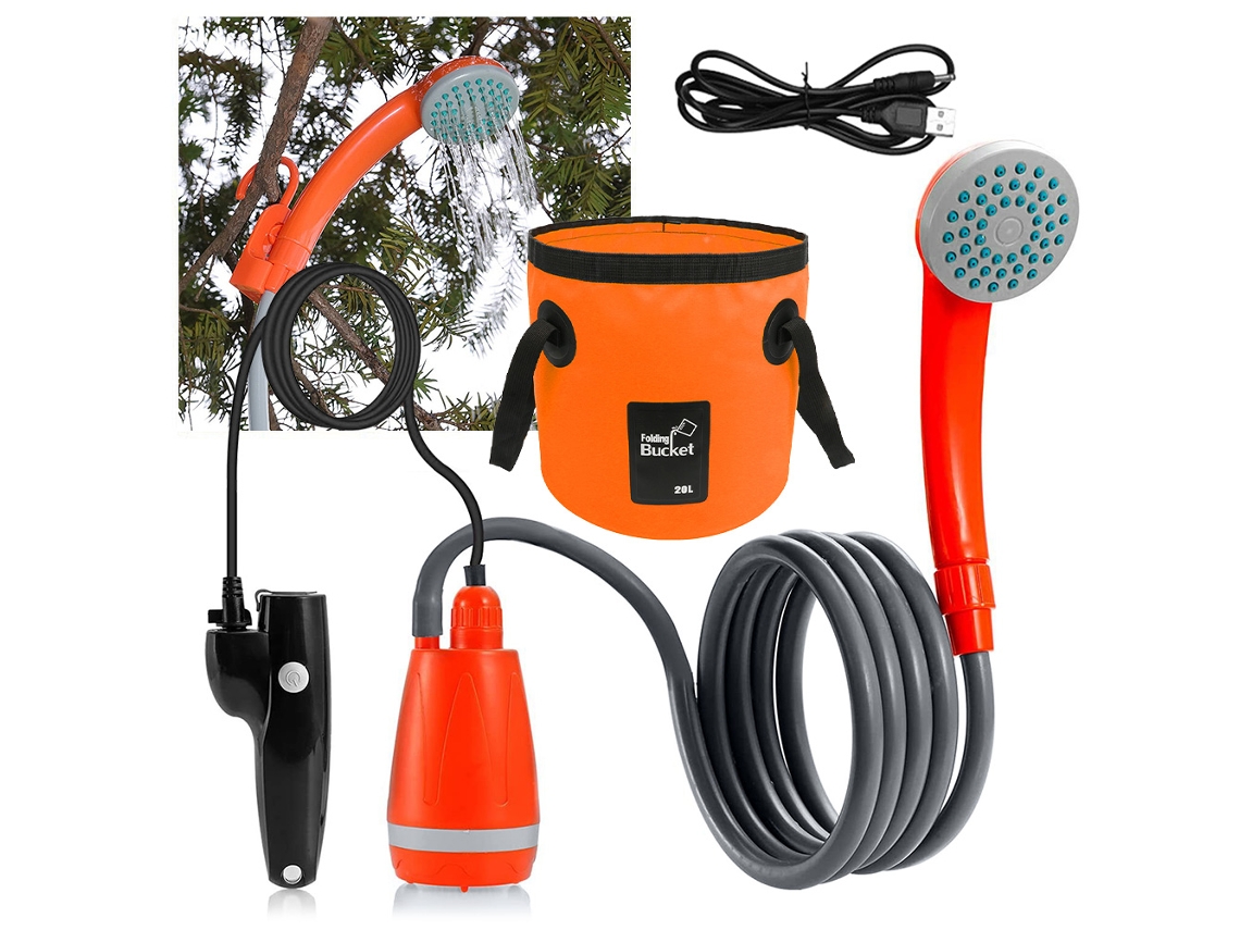 --ducha Portátil Camping Usb 2m 30 60min--