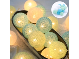 Luzes LED Coloridas de Bola para Natal e Ano Novo, 2m LAXISCREED