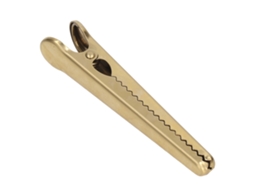 Grampo de Vedação com 11,6 Cm de Comprimento, Cabo Confortável, Design Robusto, Design com Dentes Internos, Utensílio de Cozinha Dourado BRILVIBERA