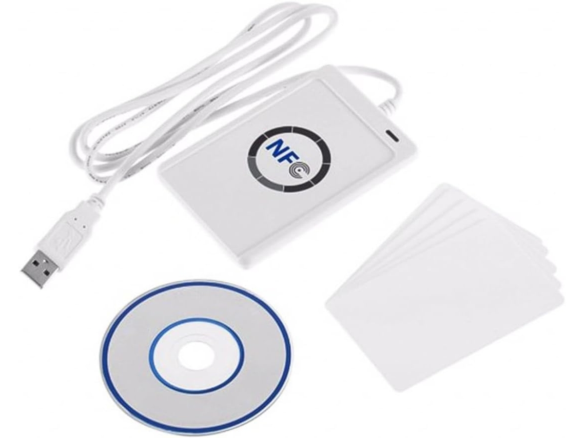 Leitor RFID NFC, Leitor de Cartão RFID ISO 14443a/b, Leitor de Cartão Inteligente sem Contato com Cabo USB