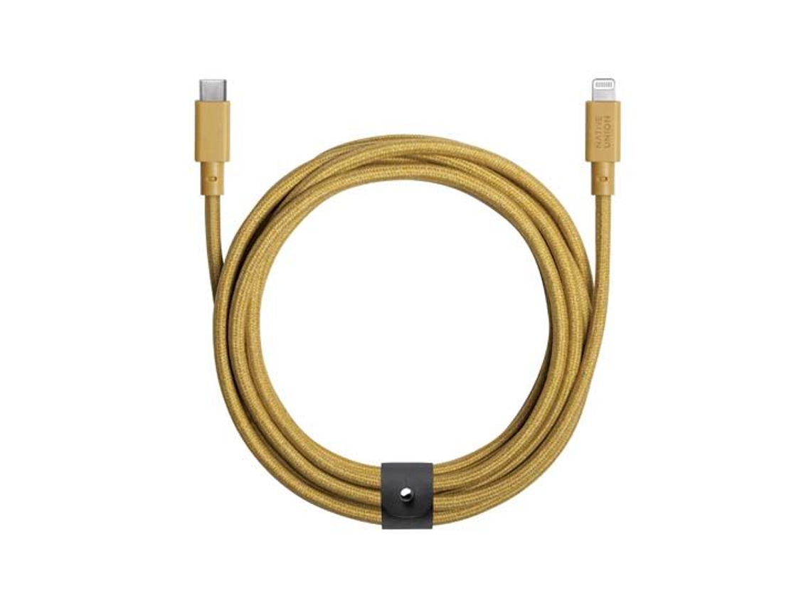 NATIVE UNION Cabo Eco Belt Usb-C para Usb-C 2 4 M Amarelo