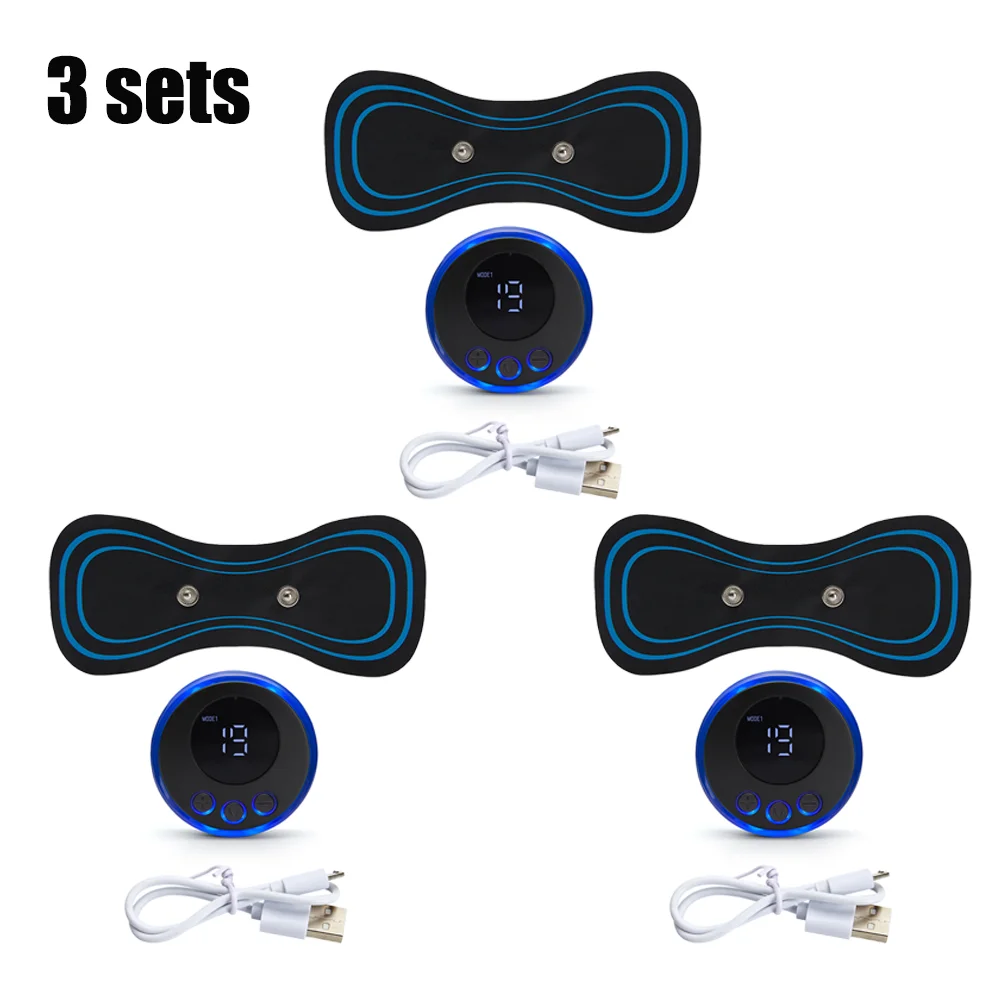 Massageador De Pescoço Elétrico Recarregável Ems Para Alívio Da Dor Muscular Na Coluna Cervical, Com Suporte Dropshipping ~03270