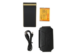 Aetheria telefone Flip para Idosos com Botões Grandes Lanterna Alto Falante Bateria 5900mah Ouro