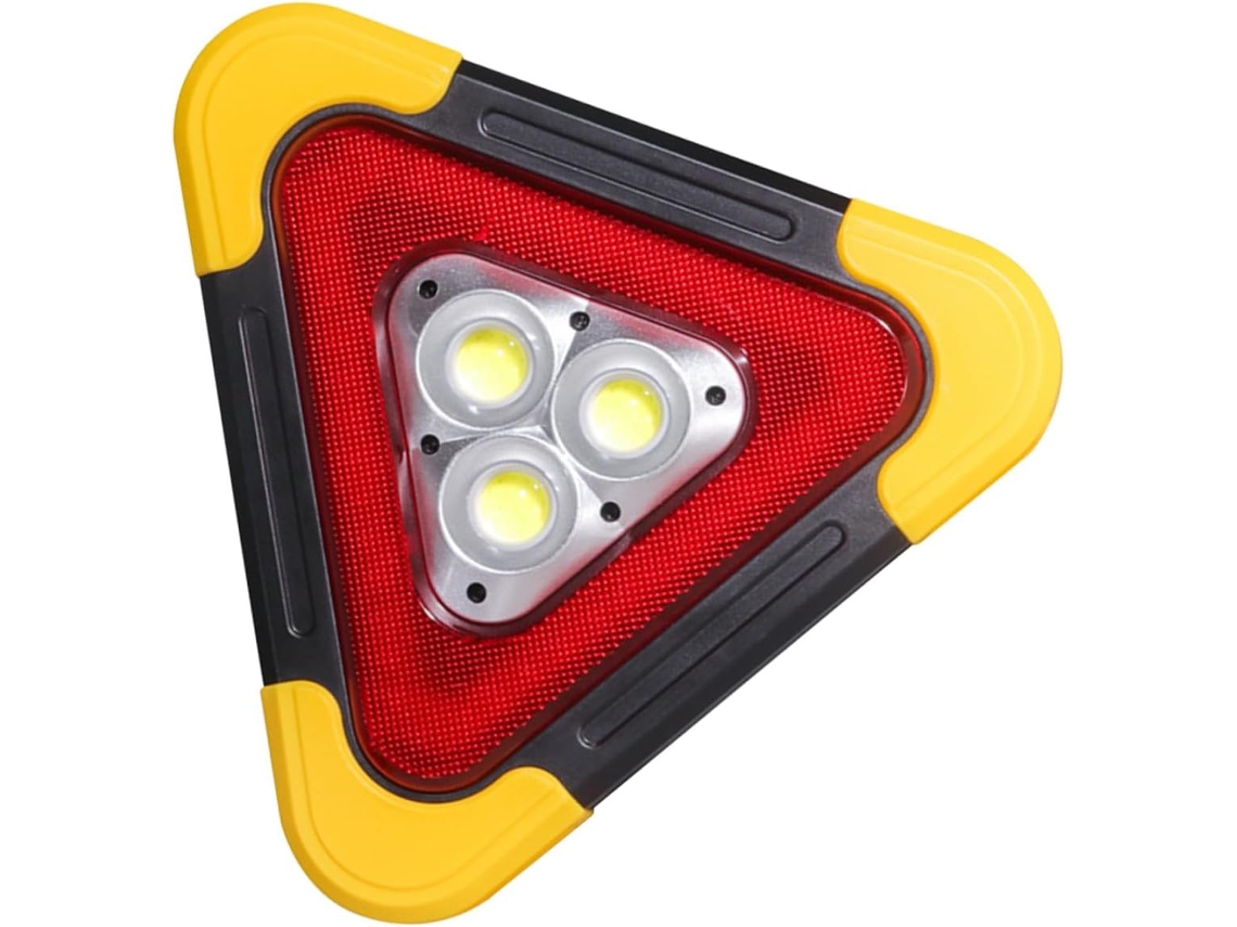 Triângulo De Sinalização Luminoso Recarregável Imikeya Para Carros, Luz De Trabalho Triangular Durável Em Abs