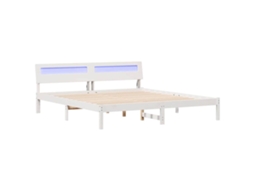 Estrutura da Cama com Cabeceira Branco 200 X 200 Cm MAISON EXCLUSIVE