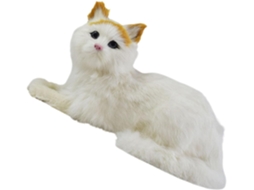 Gato De Pelúcia Realista, Brinquedo Macio Com Enchimento Algodão Pp E