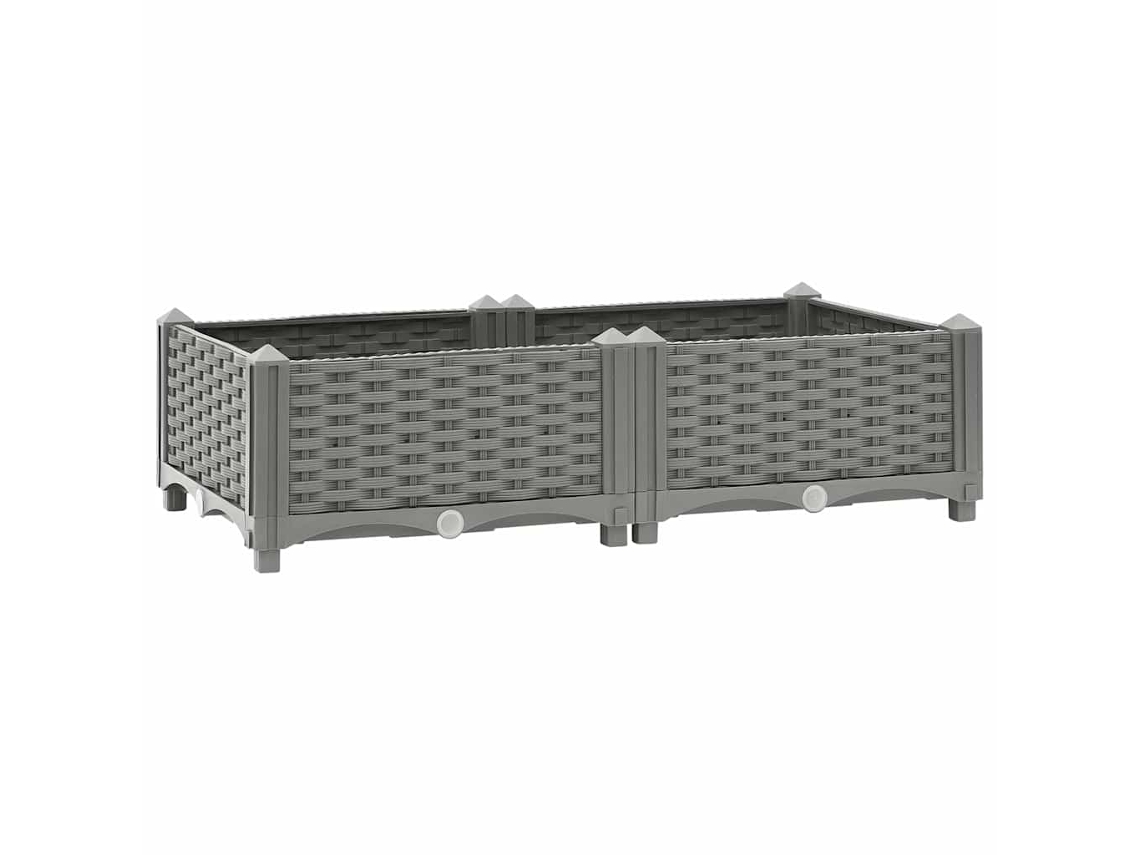 Vidaxl Canteiro Elevado 80x40x23 Cm Polipropileno