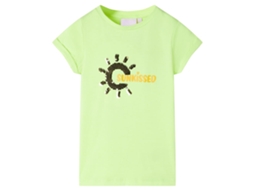 T-shirt De Criança Amarelo Néon 116