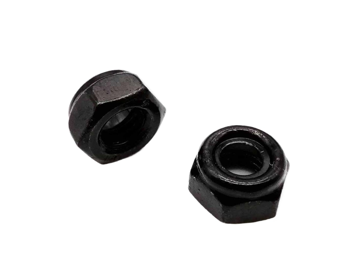 Porca De Travamento Com Inserto Sextavado Nylon M2 5 M3 M4 M5 M6 M8 M10 M12 M14 M16 Em Aço Inoxidável 304 Preto 25 Peças