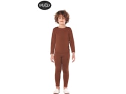 Fato Unisexo CAR&GUS Conjunto de Collant de Elastano Marrom de 2 Peças (Tam.: 10-12 anos)