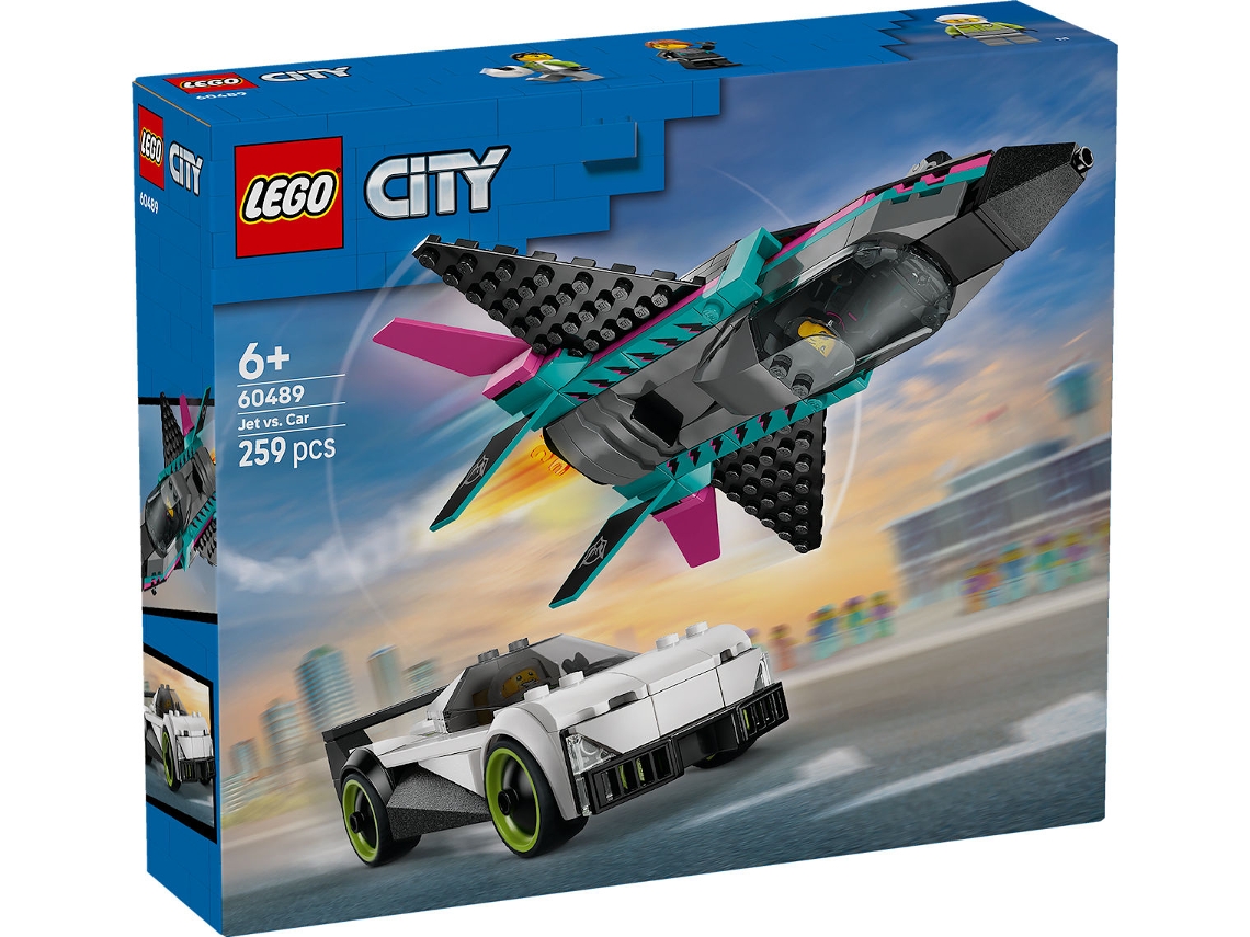 Lego® 60489 City Jato Vs. Carro – Corrida Entre Supercarro E Avião