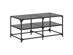 Coffee Table, Coffee Tables Vidaxl Preto Madeira Processada (98.5 X 50 X 45 Cm)