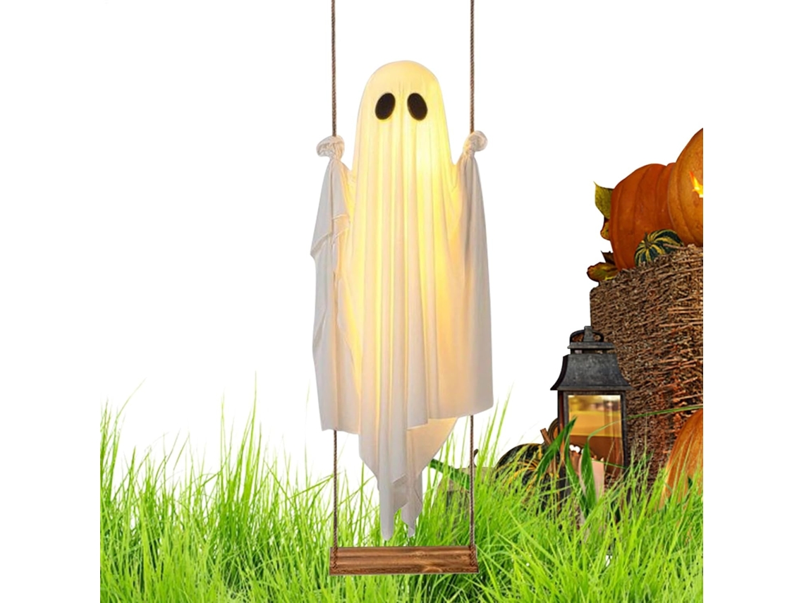 Decorações de Halloween Decorações para Festas com Luzes Led Decorações de Halloween para Lareira, Porta de CHABERLU