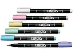 Caneta de Caligrafia TOMBOW Fudenosuke Pastel Azul Claro