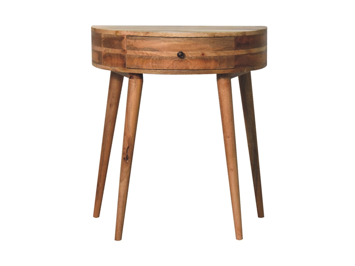 Mesa Consola Odyssey Em Madeira Maciça Semelhante A Carvalho, 1 Gaveta, Castanho ARTISAN FURNITURE EST 1995 TM