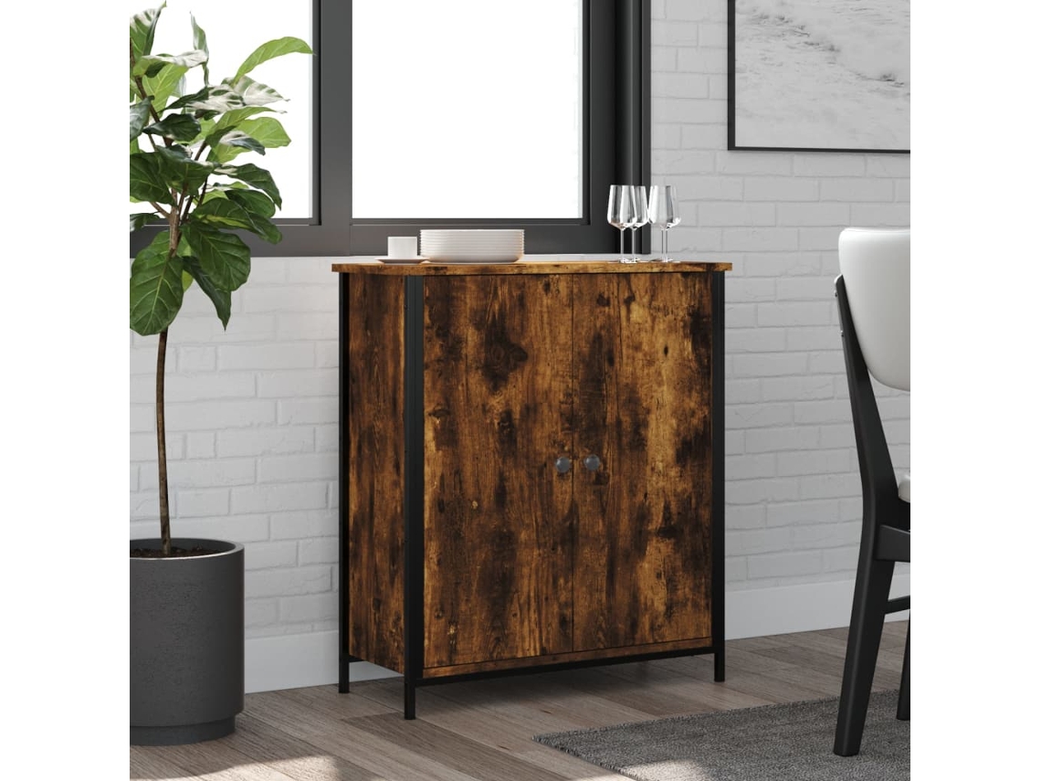 Aparador 70x30x80 cm Derivados de Madera Color Roble Ahumado