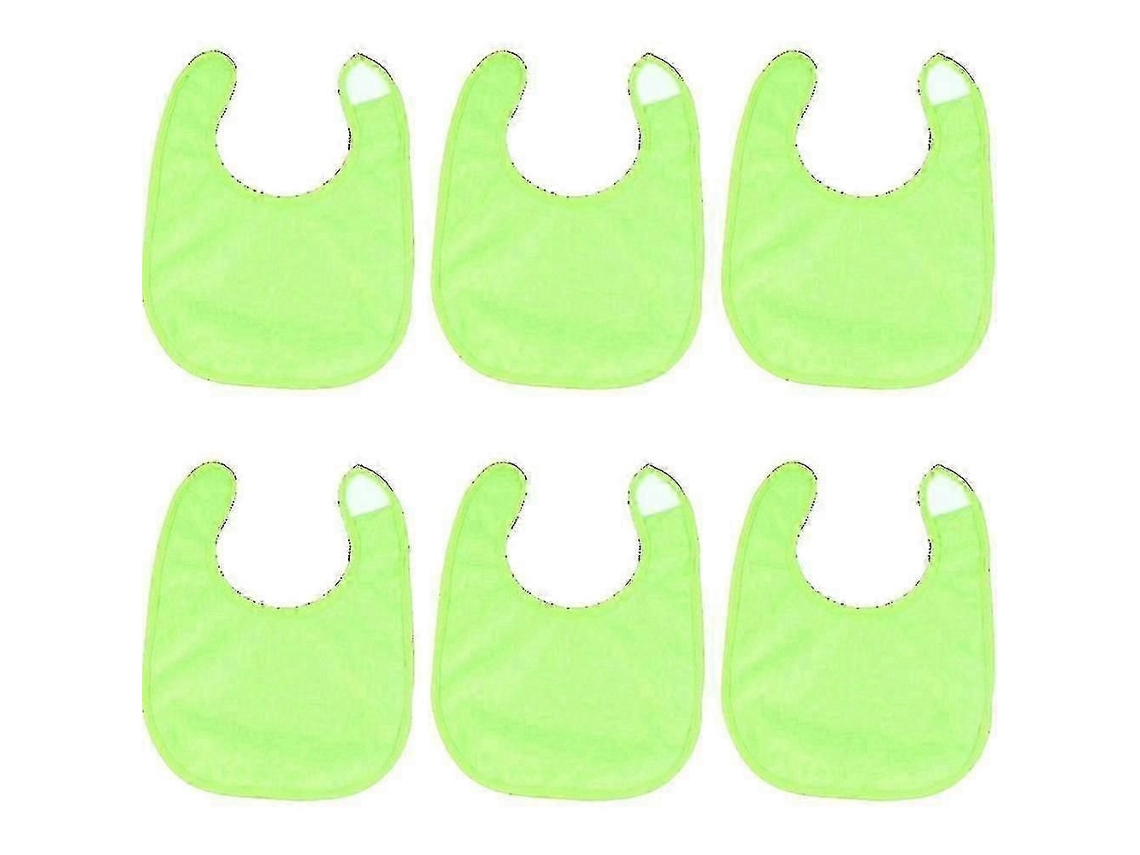 Pacote Com 6 Babadores Impermeáveis ​​para Meninas, Babador De Algodão Felpudo, Malha Lisa, Babadores Para Alimentação Infantil - Menina - 26