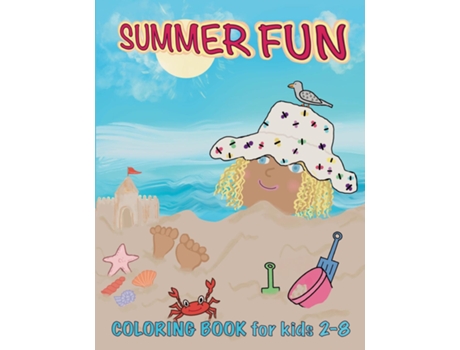 Livro Summer Fun Coloring Book for Kids 2-8 de Janice Weaver (Inglês)