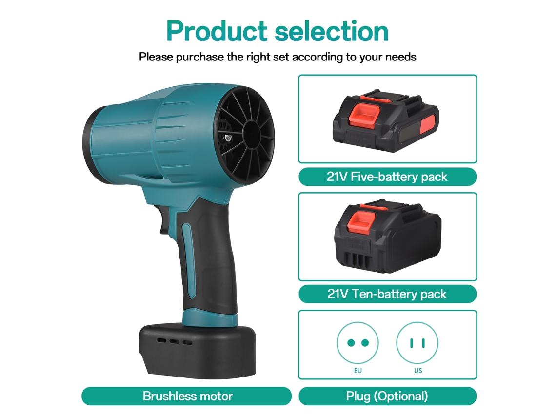Secador de Ar Elétrico Sem Fio 35000rpm para Limpeza
