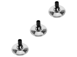 Nuobesty Conjunto De 3 Cabeças Substituição Para Acessório Limpeza Mop Rotativo Em Aço Inoxidável