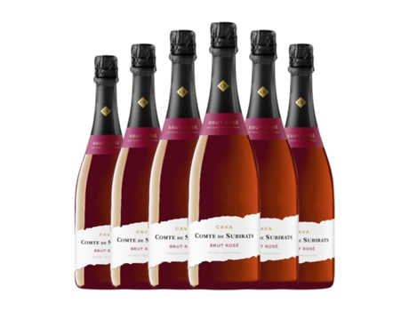 Espumante rosé VILARNAU Comte de Subirats Rosé Trepat Cava (0.75 L - 6 Unidades)