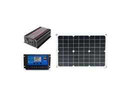 Kit Completo Laxiscreed Para Sistema Solar Doméstico 12v A 220v Com Dupla Saída Usb