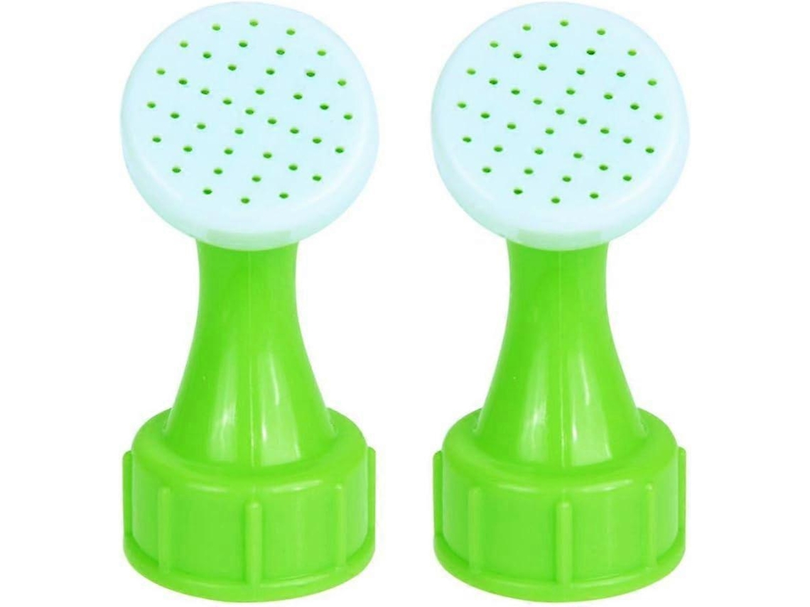 Kit Com 2 Tampas Para Rega De Garrafas Plásticas Reutilizáveis, Com Bico Aspersor.