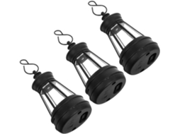Conjunto De 3 Lanternas Solares Para Exterior Com Luz Led Suave, Controle Automático E Design Decora Gokoco