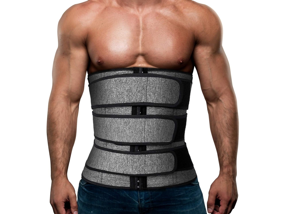 Cintura Redutora Em Neoprene Para Treino Masculino, Suor Sauna, Modelador De Barriga Com Cintas