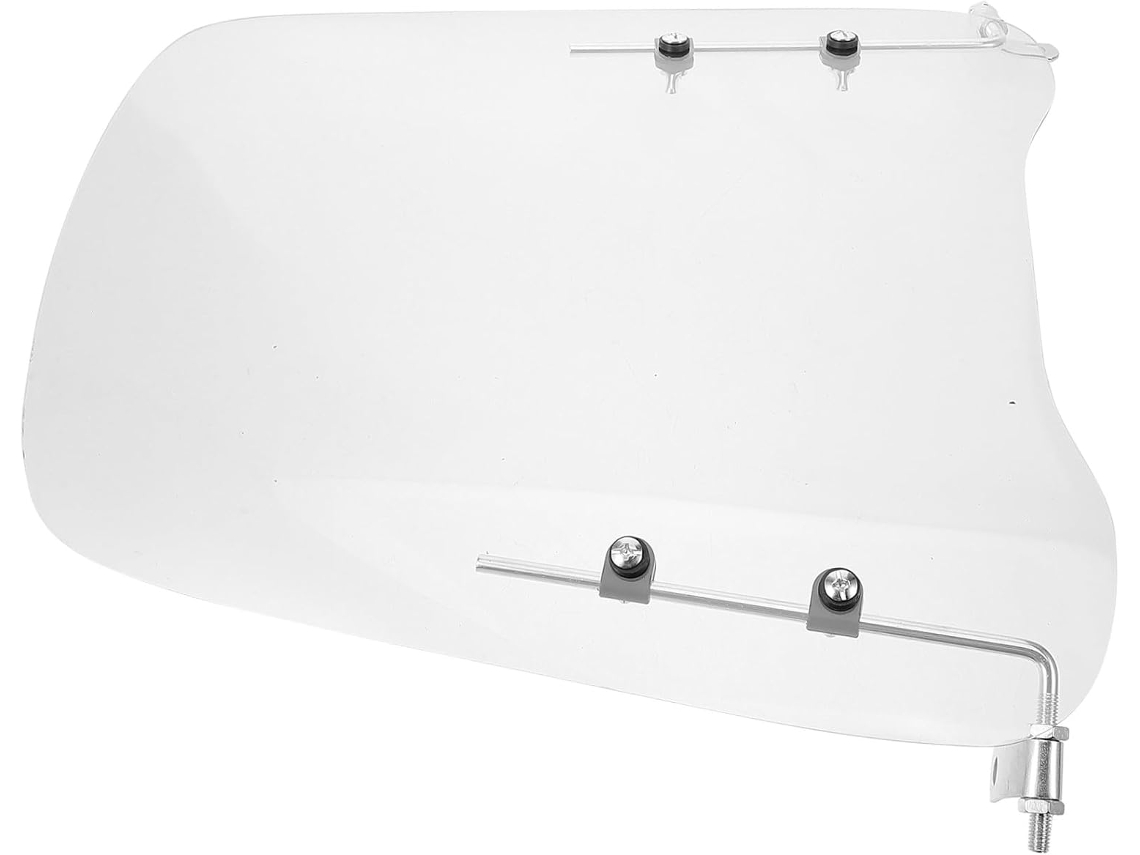 Defletor De Vento Grande E Transparente Para Para-brisa De Motocicleta, Acessório Removível.