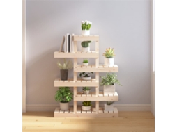 Vidaxl Suporte Para Plantas 85x25x109,5 Cm Pinho Maciço