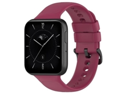 Pulseira De Relógio Lurelia Para Oppo Watch 3 Em Silicone Vinho Vermelho