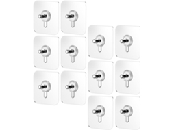 Conjunto De 50 Adesivos Parede Em Acrílico Branco Resistente, Sem Necessidade De Furar, Pendurar Na Cozinha Ou Sala