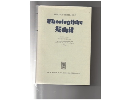 Livro Theologische Ethik de Helmut Thielicke (Alemão - Capa Dura)