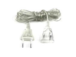Yuru extensor de Fio de Luzes de Fada Transparente Portátil Linha Clara 5m Dlg para Luzes Led Natal Decoração Exterior