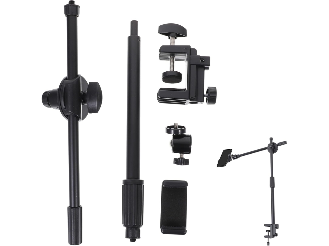 Suporte Para Celular Prático, Resistente E Ajustável Em 360°, Feito De Abs E Metal.
