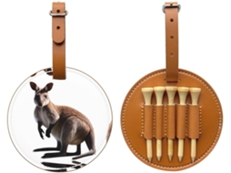 Bolsa para tees de golfe Wallaby, compacta, fácil de transportar e eficiente, tamanho P/MARCA