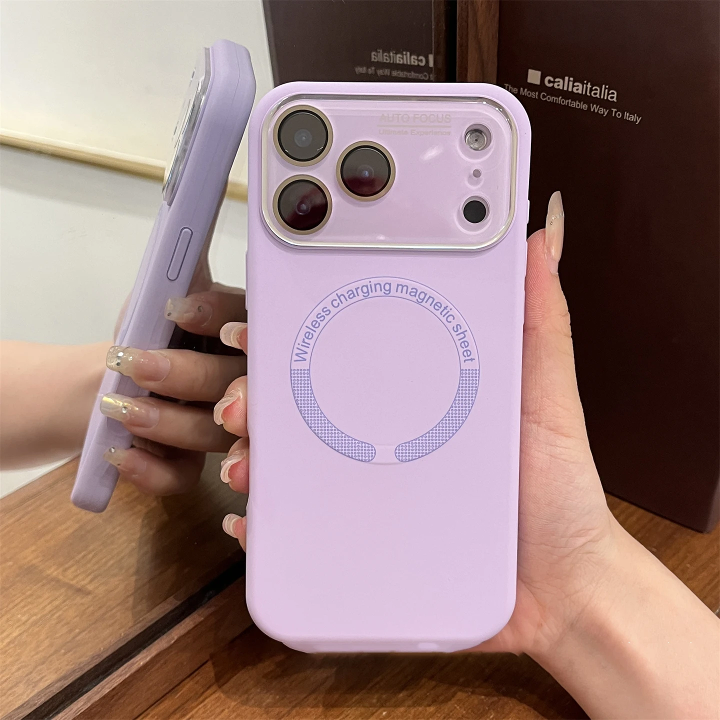 Capa De Silicone Líquido Protetora Para Lente Da Câmera (roxa Para Iphone 13)