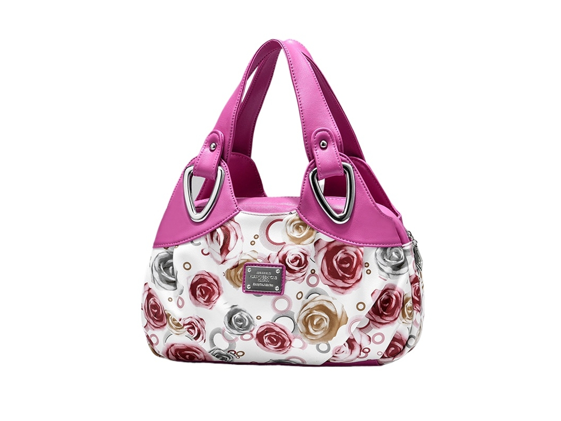 Nova Bolsa Estampada de 2026, Bolsa Macia Multicolorida vermelho rosa YUNZII